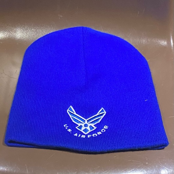 U.S. Air Force Short Blue Beanie - Picture 1 of 5